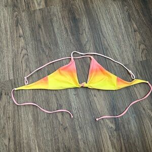 Skatie Yellow and Pink Bikini Top